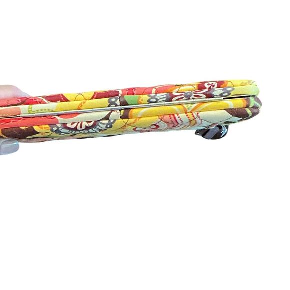 VERA BRADLEY Opera Quilted Wallet Folkloric, Make Me Blush, Buttercup - Picture 12 of 16